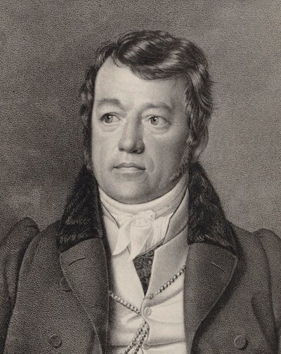 オルガニスト兼作曲家のフリードリッヒ・シュナイダーの肖像、1786～1853年頃。 1840年。 作： Ernst Friedrich Oldermann