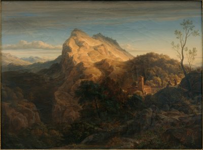 オレバノ付近の夕景 作： Ernst Fries