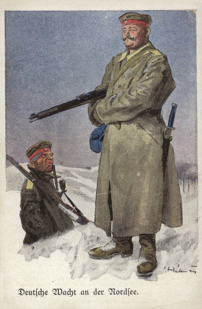 第一次世界大戦、北海のドイツ軍の監視 作： Ernst Heilemann