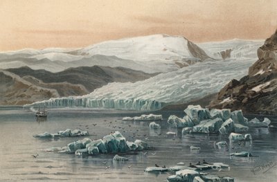 グリーンランド北西部のティンダル氷河 作： Ernst Heyn