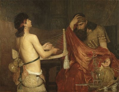 David et Saul - ダビデとサウル、ヨセフソン、エルンスト（1851-1906）作。油彩・キャンバス 作： Ernst Josephson