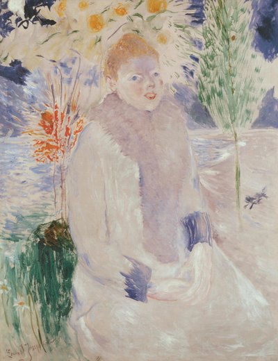 レディの肖像、c.1890-1900 作： Ernst Josephson