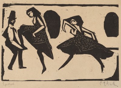 アクロバティック ダンス、1911 年。 作： Ernst Ludwig Kirchner