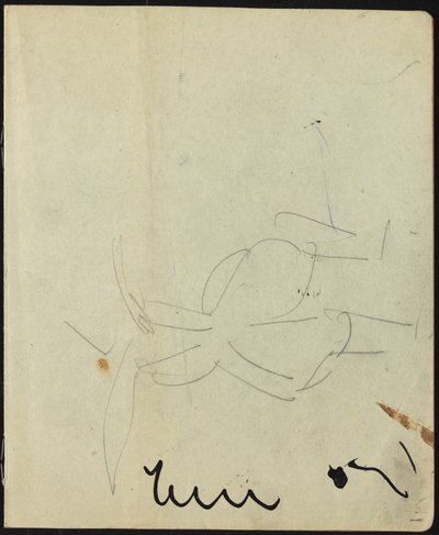 スケッチブックのダンサーとパフォーマーのページ、c。 1911年。 作： Ernst Ludwig Kirchner