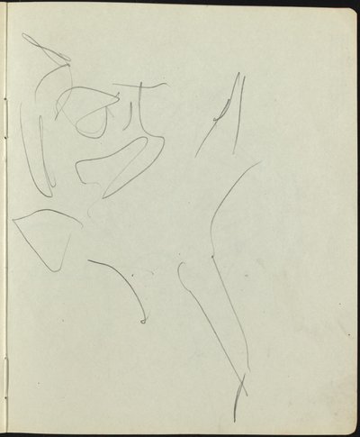 スケッチブックのダンサーとパフォーマーのページ、c。 1911年。 作： Ernst Ludwig Kirchner