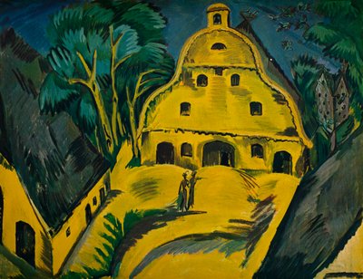 「フェーマルンの農場」、1913 作： Ernst Ludwig Kirchner
