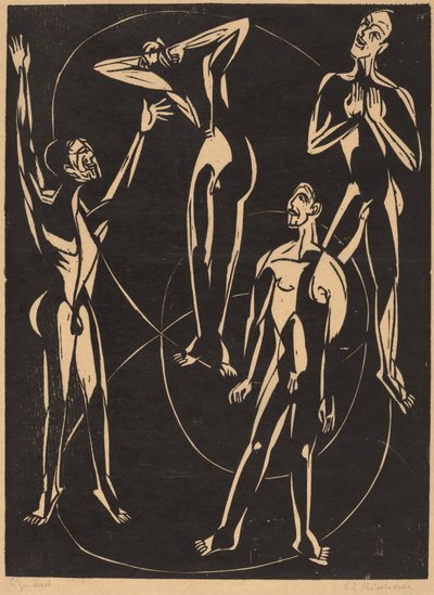 感情、1937年。 作： Ernst Ludwig Kirchner