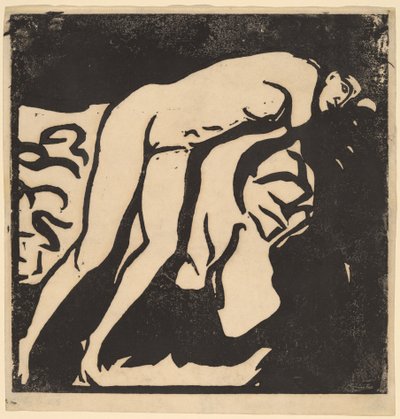 ヌードガール、1906年。 作： Ernst Ludwig Kirchner