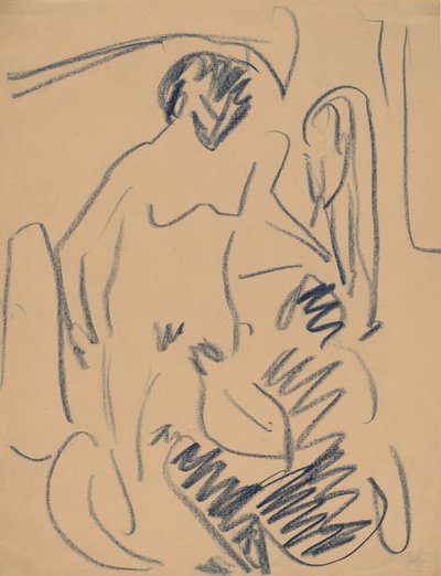 ヌード・オン・ザ・ビーチ、1910年。 作： Ernst Ludwig Kirchner