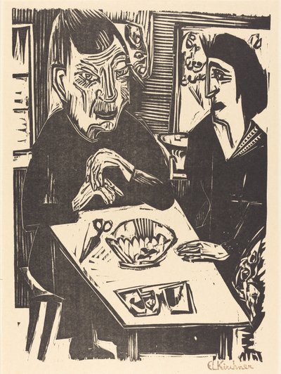 老若男女 老若男女、1921年。 作： Ernst Ludwig Kirchner