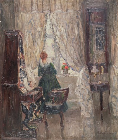 サロン、1910年頃 作： Ernst Kolbe