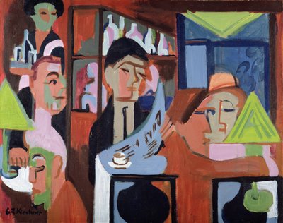 ダボスのカフェ 作： Ernst Ludwig Kirchner