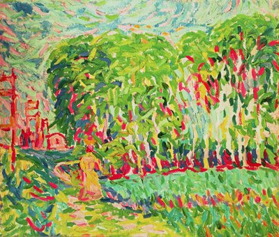 白樺の森の女 作： Ernst Ludwig Kirchner