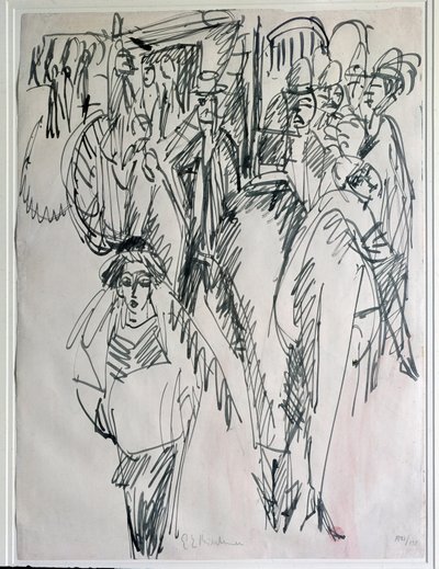 ドイツ・ベルリンの街並み（図面 作： Ernst Ludwig Kirchner