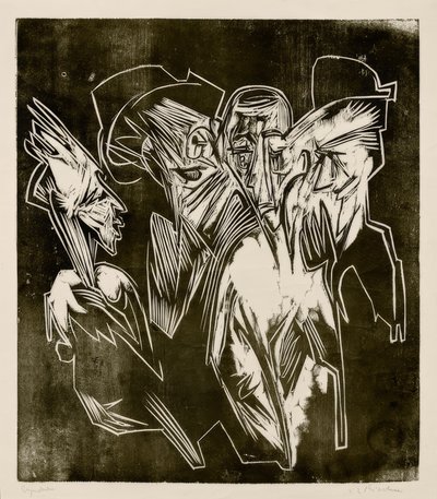 アブサロムと彼のガイド 作： Ernst Ludwig Kirchner