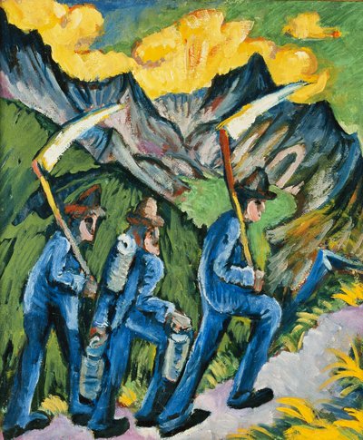 アルプレベン、トリプティク;アルプレベン、トリプティク、1918 作： Ernst Ludwig Kirchner