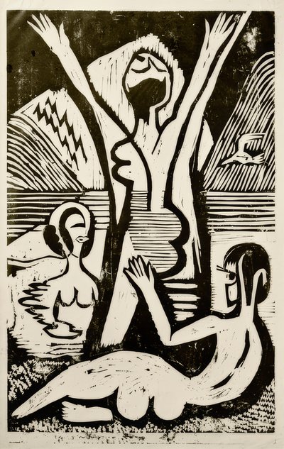 バーデンデアムゼー 作： Ernst Ludwig Kirchner