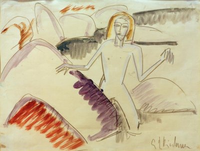 石の水浴び 作： Ernst Ludwig Kirchner