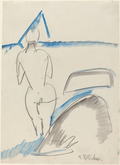海水浴客 作： Ernst Ludwig Kirchner