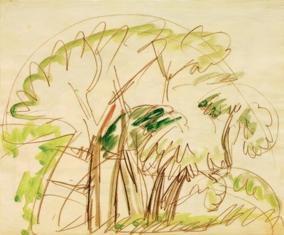 フェーマルンの木 作： Ernst Ludwig Kirchner