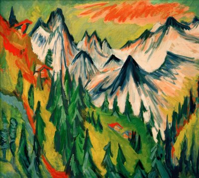 山頂 作： Ernst Ludwig Kirchner