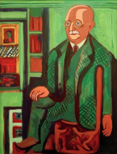 博士の肖像ハゲマン 作： Ernst Ludwig Kirchner