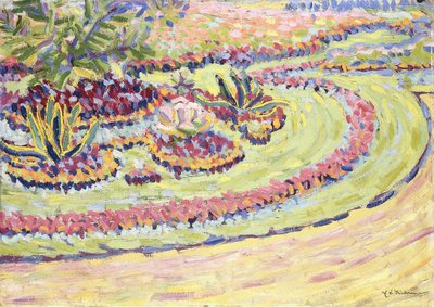 花壇、1906 作： Ernst Ludwig Kirchner