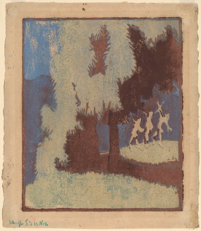月明かりの栗の木 作： Ernst Ludwig Kirchner