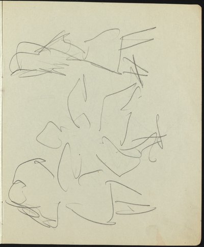ダンサーとパフォーマー (スケッチブックのページ) 作： Ernst Ludwig Kirchner