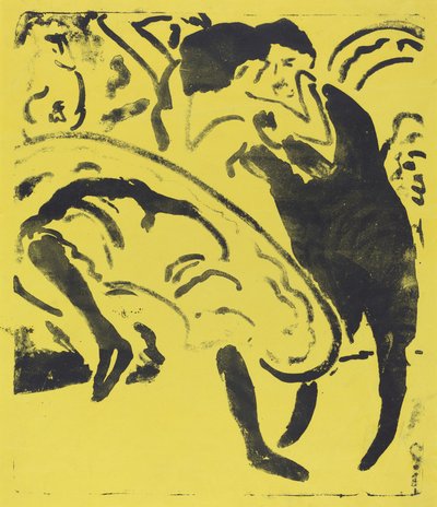 踊るカップル 作： Ernst Ludwig Kirchner