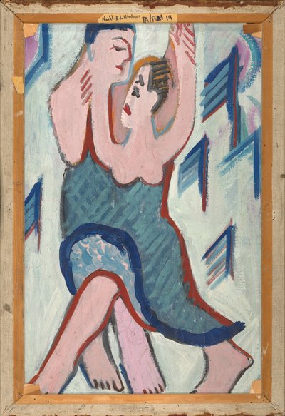 雪の中で踊るカップル [逆] 作： Ernst Ludwig Kirchner