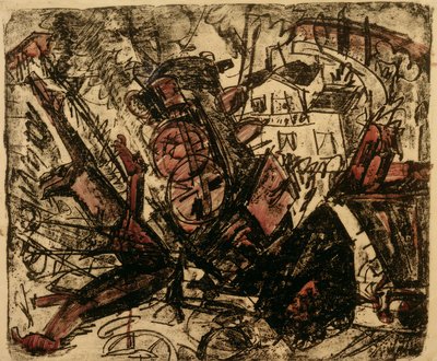 鉄道事故 作： Ernst Ludwig Kirchner