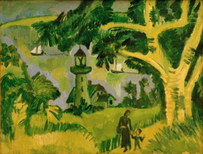 フェーマルンの灯台 作： Ernst Ludwig Kirchner