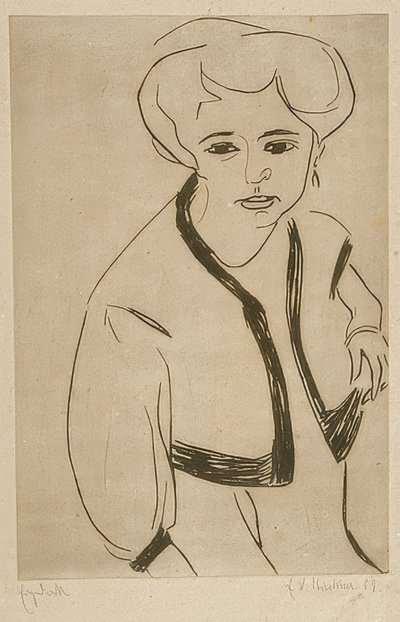 ドードー。 1909 作： Ernst Ludwig Kirchner