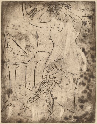 髪を整えるドードー 作： Ernst Ludwig Kirchner