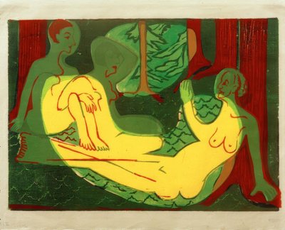 森の三幕 作： Ernst Ludwig Kirchner