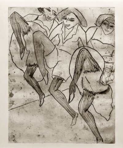 ELKirchner、ハンブルクダンサー 作： Ernst Ludwig Kirchner