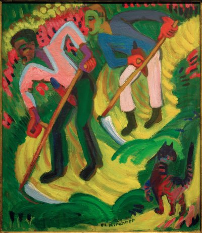ELKirchner、芝刈り機、ミュラー兄弟 作： Ernst Ludwig Kirchner