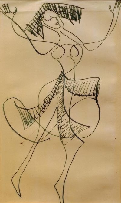有頂天ダンサー 作： Ernst Ludwig Kirchner