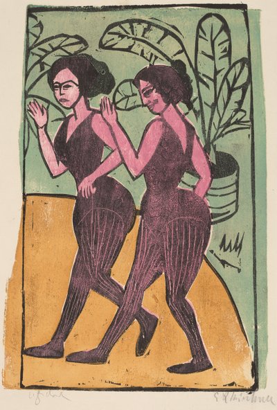 イングリッシュステップダンサー、1911年 作： Ernst Ludwig Kirchner