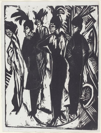 路上で 5 人の女性 作： Ernst Ludwig Kirchner