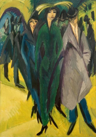 路上の女性 作： Ernst Ludwig Kirchner