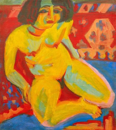 女性ヌード（dodo） 作： Ernst Ludwig Kirchner