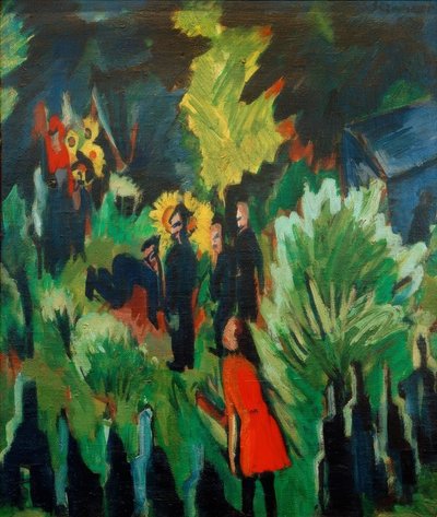 イェーナの墓庭 作： Ernst Ludwig Kirchner