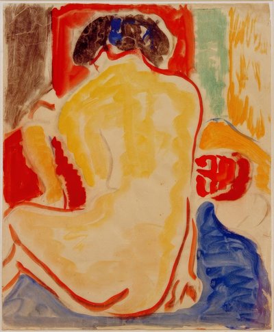 イエローバックアクト 作： Ernst Ludwig Kirchner