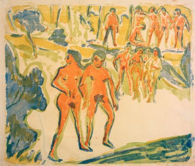 グループバス利用者 作： Ernst Ludwig Kirchner