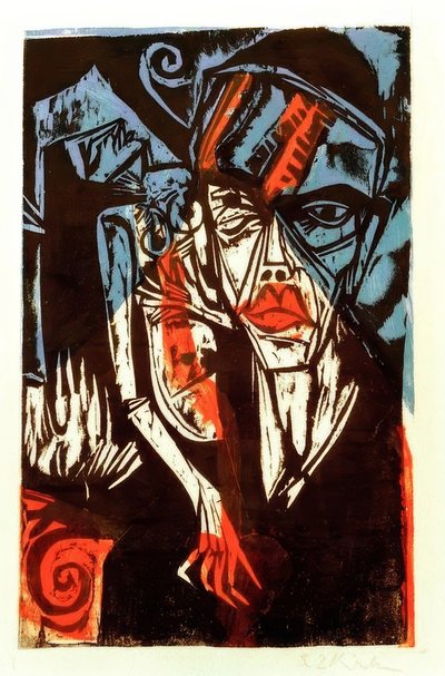 戦い（愛の苦痛） 作： Ernst Ludwig Kirchner
