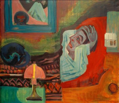 夜の病気（病気） 作： Ernst Ludwig Kirchner