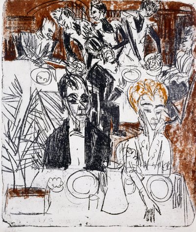 レイドテーブル 作： Ernst Ludwig Kirchner