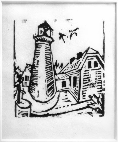 フェーマルン灯台 作： Ernst Ludwig Kirchner
